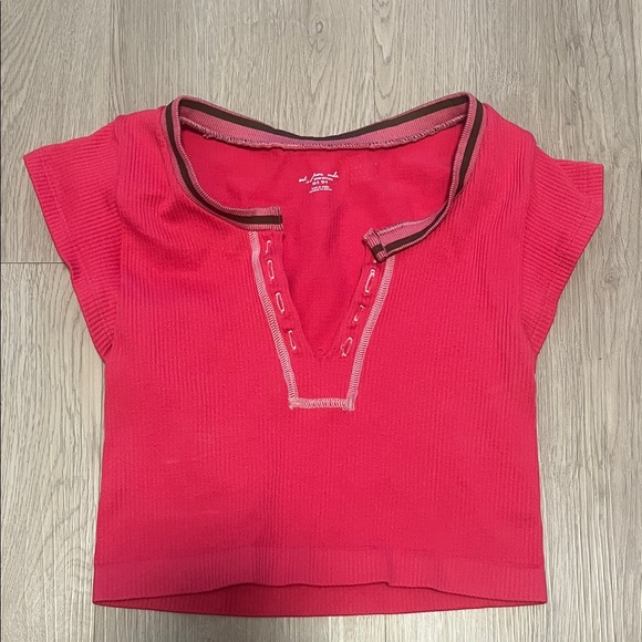 Urban Outfitters Pink Crop Top - Picture 1 of 3